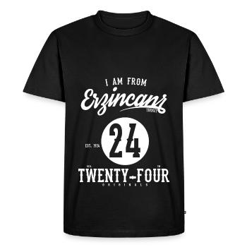 24 ERCINCAN - Men's Premium Organic T-Shirt - black - Front - Nico (187cm)