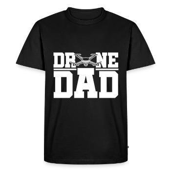 Drone Dad Graphic Drone Flying Quadcopter Pilot RC - Men's Premium Organic T-Shirt - black - Front - Nico (187cm)