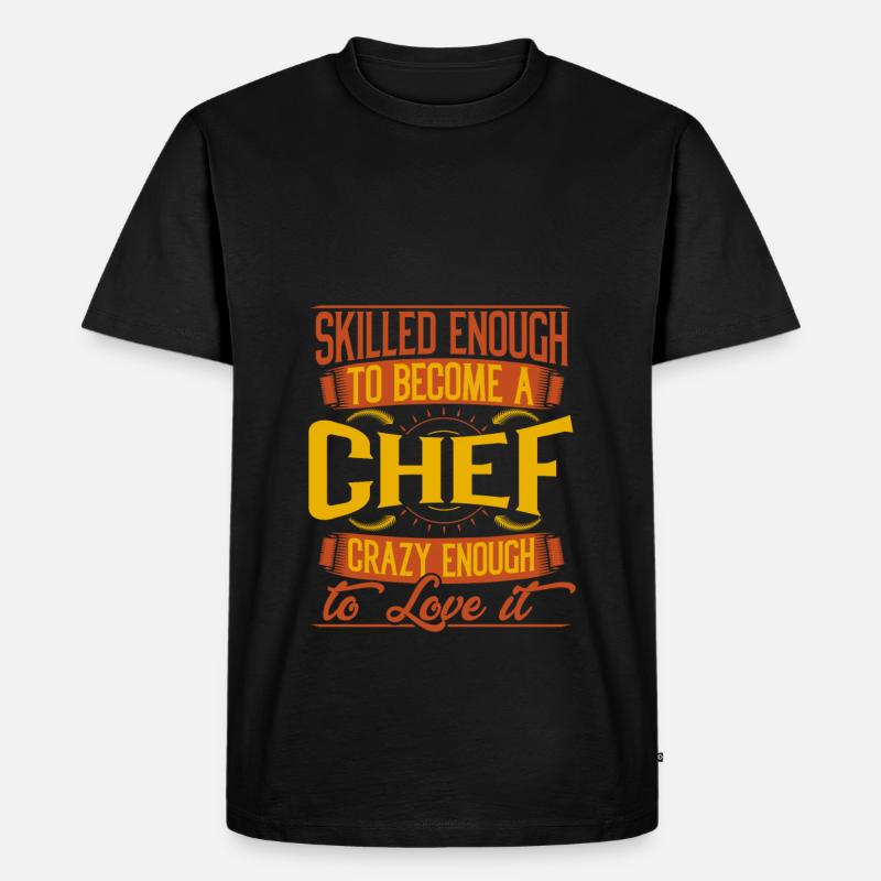 Chef - Männer Premium Bio T-Shirt - Schwarz