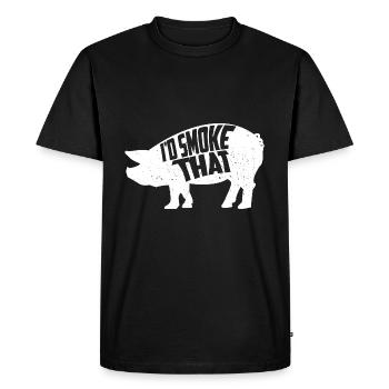 Griller les charcutiers - T-shirt Premium bio Homme - noir - Devant - Nico (187cm)