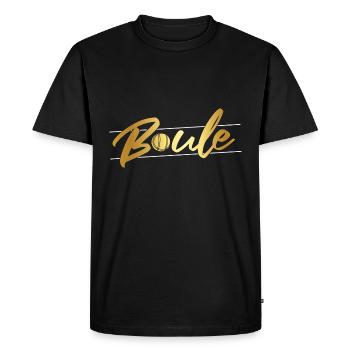 Design de pétanque pour pétanque pétanque Boccia - T-shirt Premium bio Homme - noir - Devant - Nico (187cm)