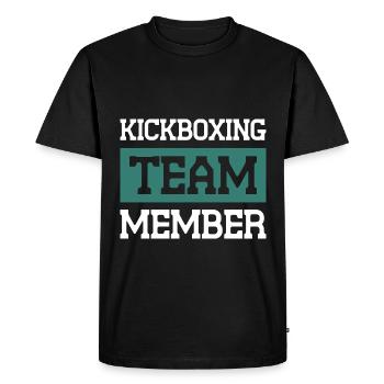 Kickboxing Team - Men's Premium Organic T-Shirt - black - Front - Nico (187cm)