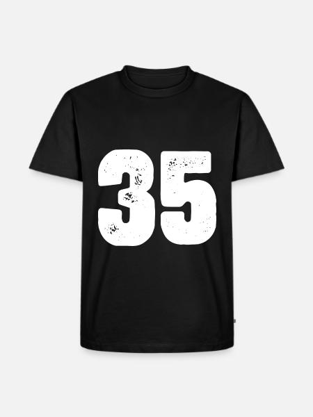 35 Number jersey - Men's Premium Organic T-Shirt - black