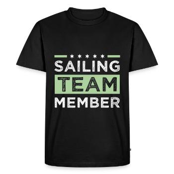 Sailing Team - Men's Premium Organic T-Shirt - black - Front - Nico (187cm)