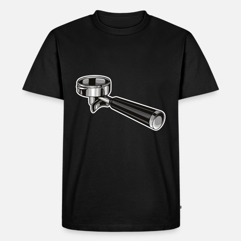 Siebträger Kaffemaschine Siebträger Kaffe Junky - Männer Premium Bio T-Shirt - Schwarz