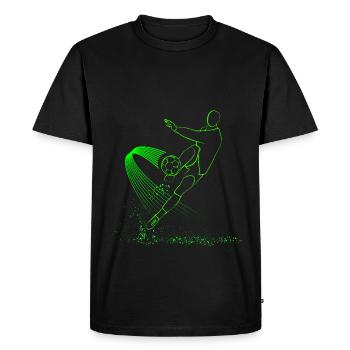 football - T-shirt Premium bio Homme - noir - Devant - Nico (187cm)