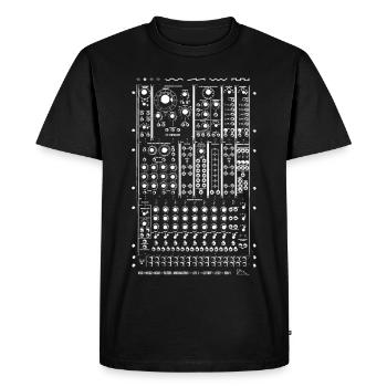 Modular Synth - Men's Premium Organic T-Shirt - black - Front - Nico (187cm)