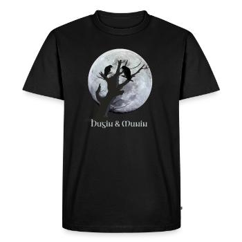 hugin and munin - Men's Premium Organic T-Shirt - black - Front - Nico (187cm)