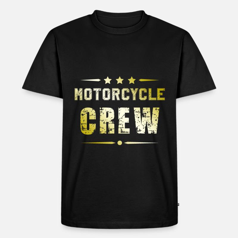 Motorcycle Crew - Männer Premium Bio T-Shirt - Schwarz
