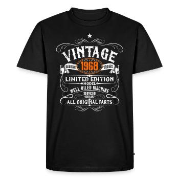 51. Geburtstag - Vintage 1968 Geschenk - Männer Premium Bio T-Shirt - Schwarz - Vorne - Nico (187cm)