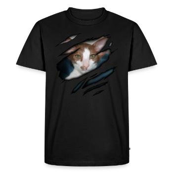 Shorthair oriental en moi - T-shirt Premium bio Homme - noir - Devant - Nico (187cm)