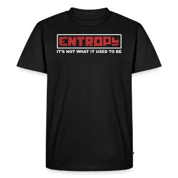 Cadeau d'art en entropie - T-shirt Premium bio Homme - noir - Devant - Nico (187cm)