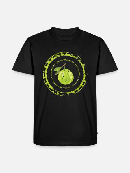 Guava fruit art gift - Men's Premium Organic T-Shirt - black