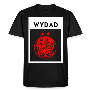 Wydad Club de Casablanca - Men's Premium Organic T-Shirt - black - Front - Nico (187cm)