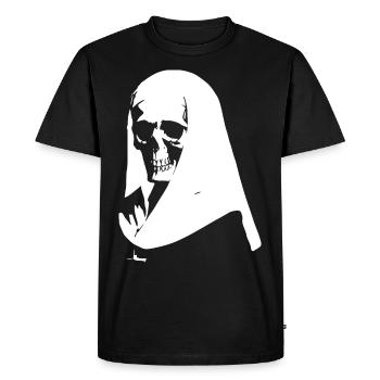 Mystifying et Audacieuse Horreur Nonne, Satanique et Occu - T-shirt Premium bio Homme - noir - Devant - Nico (187cm)