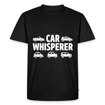 Car Whisperer Car Lover Car Mechanic Vehicle Techn - Men's Premium Organic T-Shirt - black - Front - Nico (187cm)