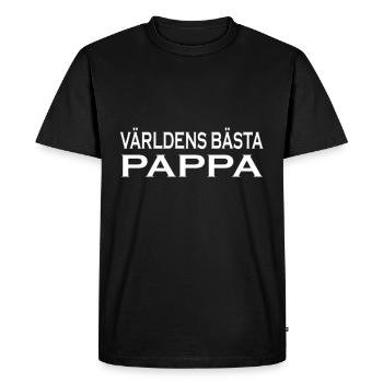 Papa / Papa / Papa / Fête des Pères / VaderDag / Papa - T-shirt Premium bio Homme - noir - Devant - Nico (187cm)
