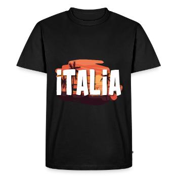 Italia - T-shirt Premium bio Homme - noir - Devant - Nico (187cm)