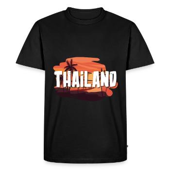 Thaïlande - T-shirt Premium bio Homme - noir - Devant - Nico (187cm)