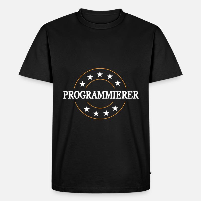 Programmierer Beruf - Männer Premium Bio T-Shirt - Schwarz