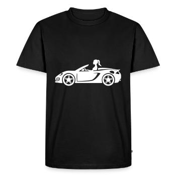 Voiture de sport cabriolet - T-shirt Premium bio Homme - noir - Devant - Nico (187cm)