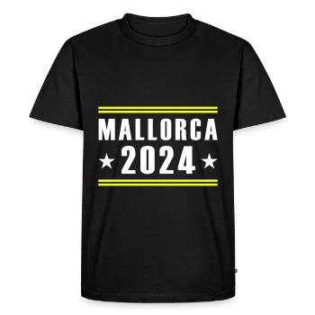 Mallorca 2024 - Men's Premium Organic T-Shirt - black - Front - Nico (187cm)