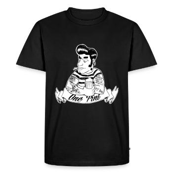 tatoo one pint - T-shirt Premium bio Homme - noir - Devant - Nico (187cm)