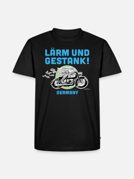 Lärm und Gestank - Männer Premium Bio T-Shirt - Schwarz