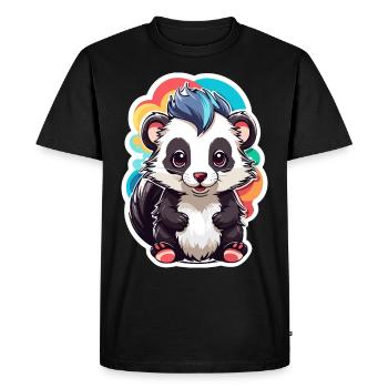 Skunk Mignon Enfant Couleur - T-shirt Premium bio Homme - noir - Devant - Nico (187cm)
