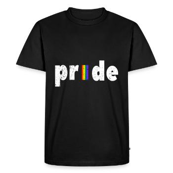Gay Pride - T-shirt Premium bio Homme - noir - Devant - Nico (187cm)