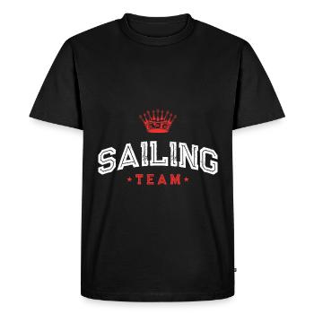 Sailing Team - Men's Premium Organic T-Shirt - black - Front - Nico (187cm)