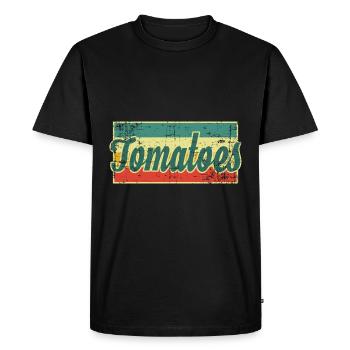 Tomates - T-shirt Premium bio Homme - noir - Devant - Nico (187cm)