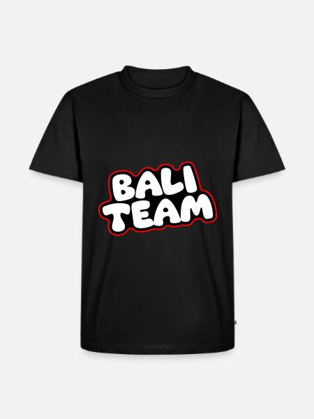 Bali Team - Männer Premium Bio T-Shirt - Schwarz