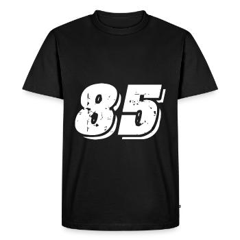 85 number symbol - Men's Premium Organic T-Shirt - black - Front - Nico (187cm)
