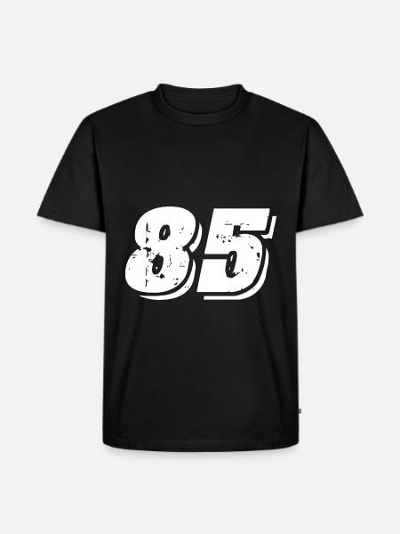 85 number symbol - Men's Premium Organic T-Shirt - black