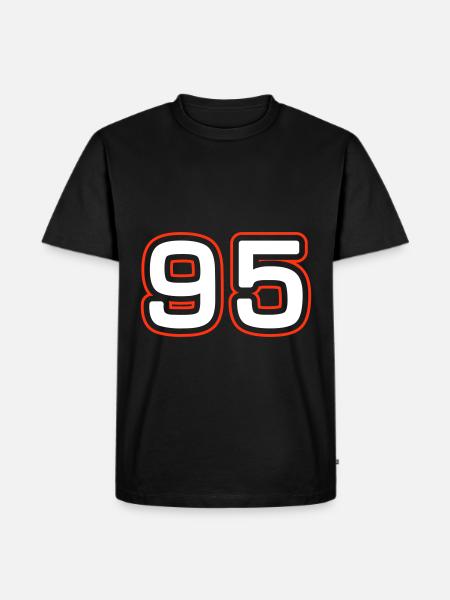 95 number symbol - Men's Premium Organic T-Shirt - black