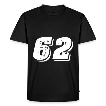 Symbole numérique 62 - T-shirt Premium bio Homme - noir - Devant - Nico (187cm)