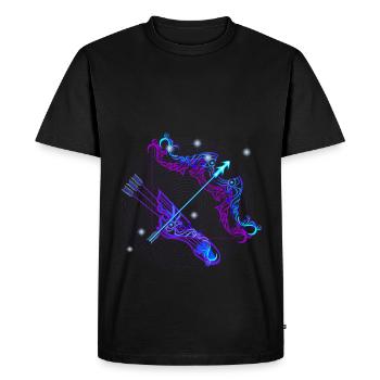 Signe astrologique du Sagittaire Sagittaire - T-shirt Premium bio Homme - noir - Devant - Nico (187cm)
