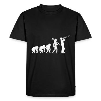 Tromboniste Trombone Player Evolution Marching Band - T-shirt Premium bio Homme - noir - Devant - Nico (187cm)