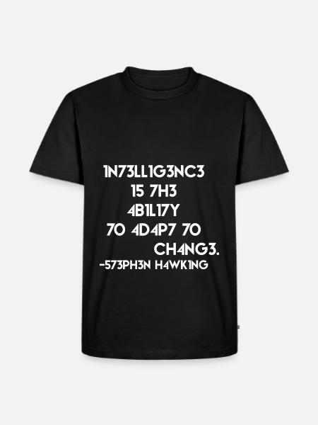 Quote physicist programmer - Men's Premium Organic T-Shirt - black