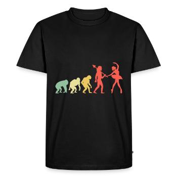 Evolution Dancing For Dancing Dancer Choreography - Men's Premium Organic T-Shirt - black - Front - Nico (187cm)