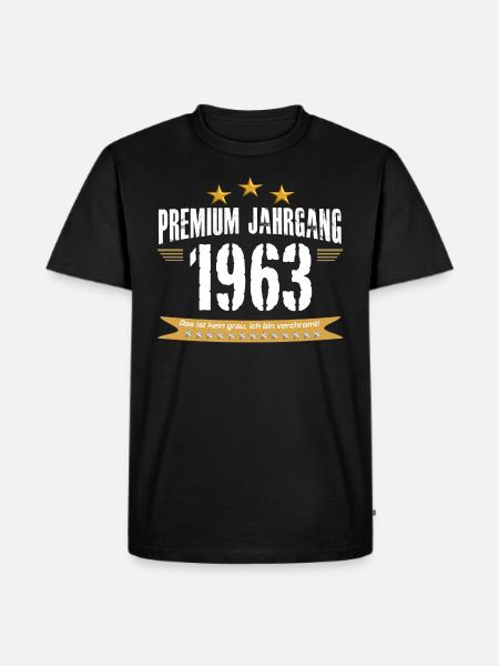 1963 verchromt - Männer Premium Bio T-Shirt - Schwarz