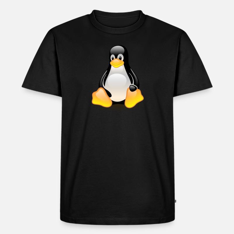 Linux - Maglietta ecologica premium da uomo - nero