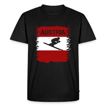 Cadeau Autriche Sports Ski Resort - T-shirt Premium bio Homme - noir - Devant - Nico (187cm)