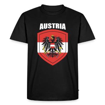 Cadeau pays Autriche - T-shirt Premium bio Homme - noir - Devant - Nico (187cm)