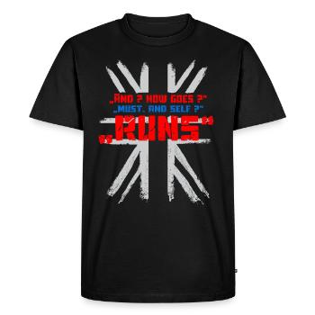 Et comment va - T-shirt Premium bio Homme - noir - Devant - Nico (187cm)