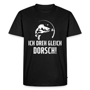 Je Suis Sur Le Point De Tourner La Morue Pêcheur - T-shirt Premium bio Homme - noir - Devant - Nico (187cm)