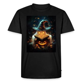 Cadeau d’Halloween Femmes Citrouille Hommes Enfants - T-shirt Premium bio Homme - noir - Devant - Nico (187cm)