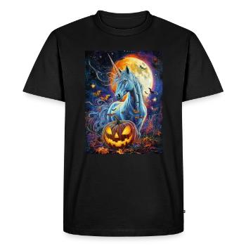 Cadeau d’Halloween Femmes Licorne Hommes Enfants - T-shirt Premium bio Homme - noir - Devant - Nico (187cm)