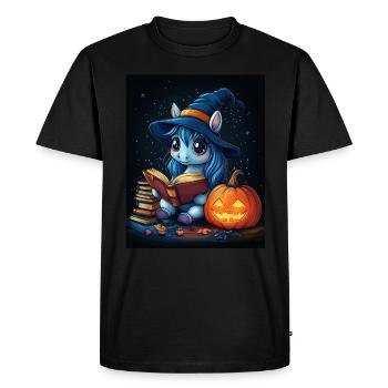 Cadeau d’Halloween Femmes Licorne Hommes Enfants - T-shirt Premium bio Homme - noir - Devant - Nico (187cm)